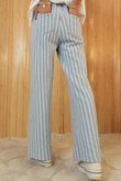 Shoreditch Stripe Lounge Flare Trouser Iceberg & Grey